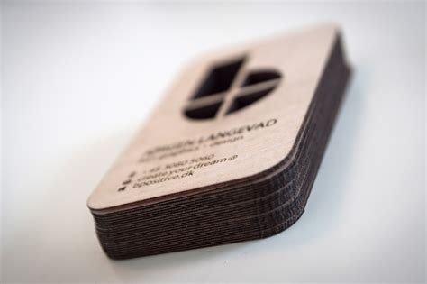 laser cut business card template.